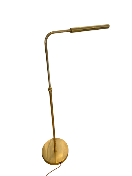 Floor Lamp - English Unlacquered Brass Adjustable