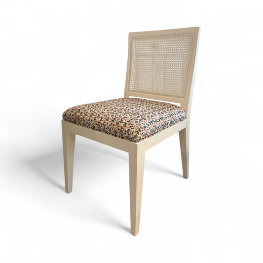 Multicolor Cut Velvet Side Chairs - Set of 4