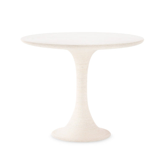 Dining / Center Table - 36” Whitewashed Rope with Glass Top