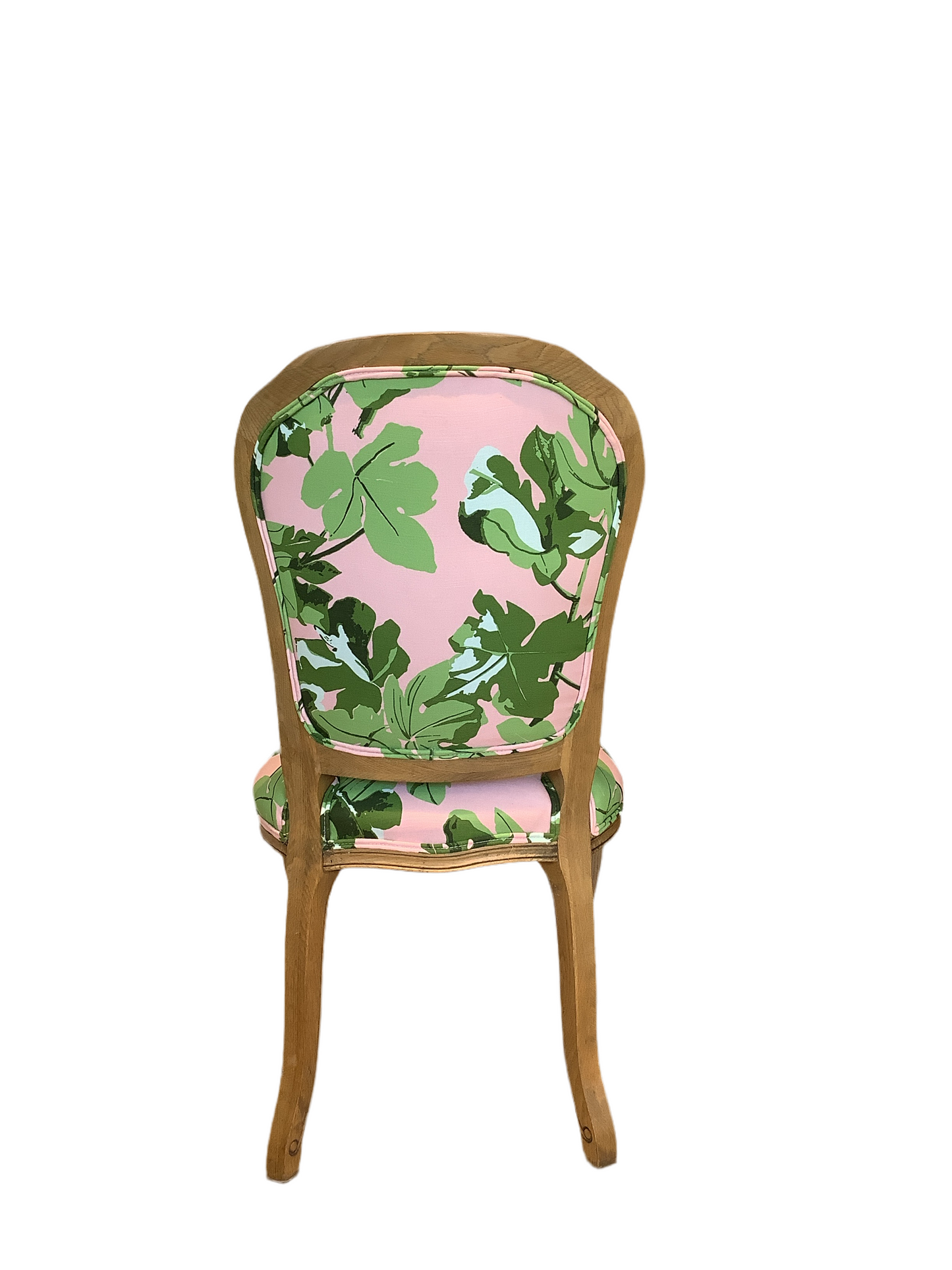 Side Chair - Vintage with Fiddle Fig Leaf Linen