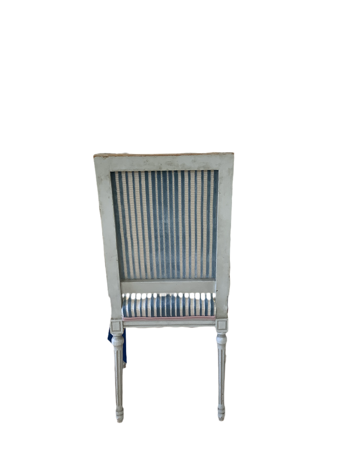 Side Chair- 1950's Cut Velvet Carved Frame-2 available