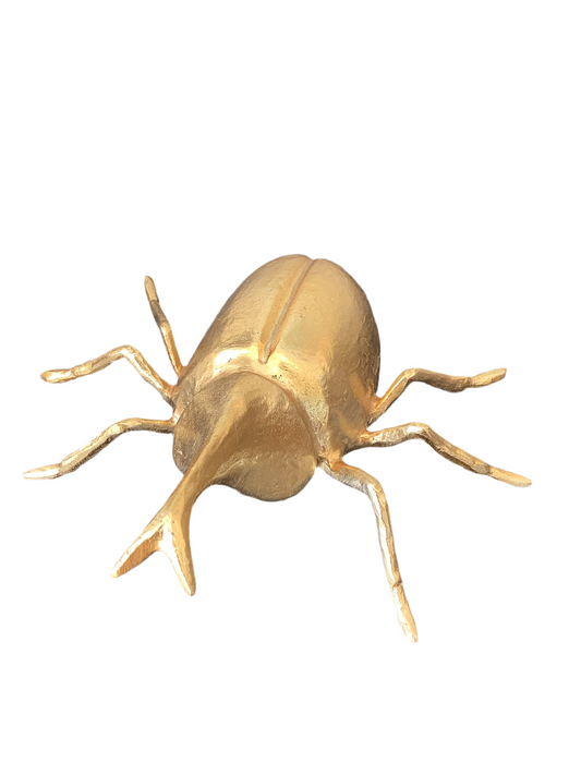 Beetle, Gold Lacquered, Aluminum