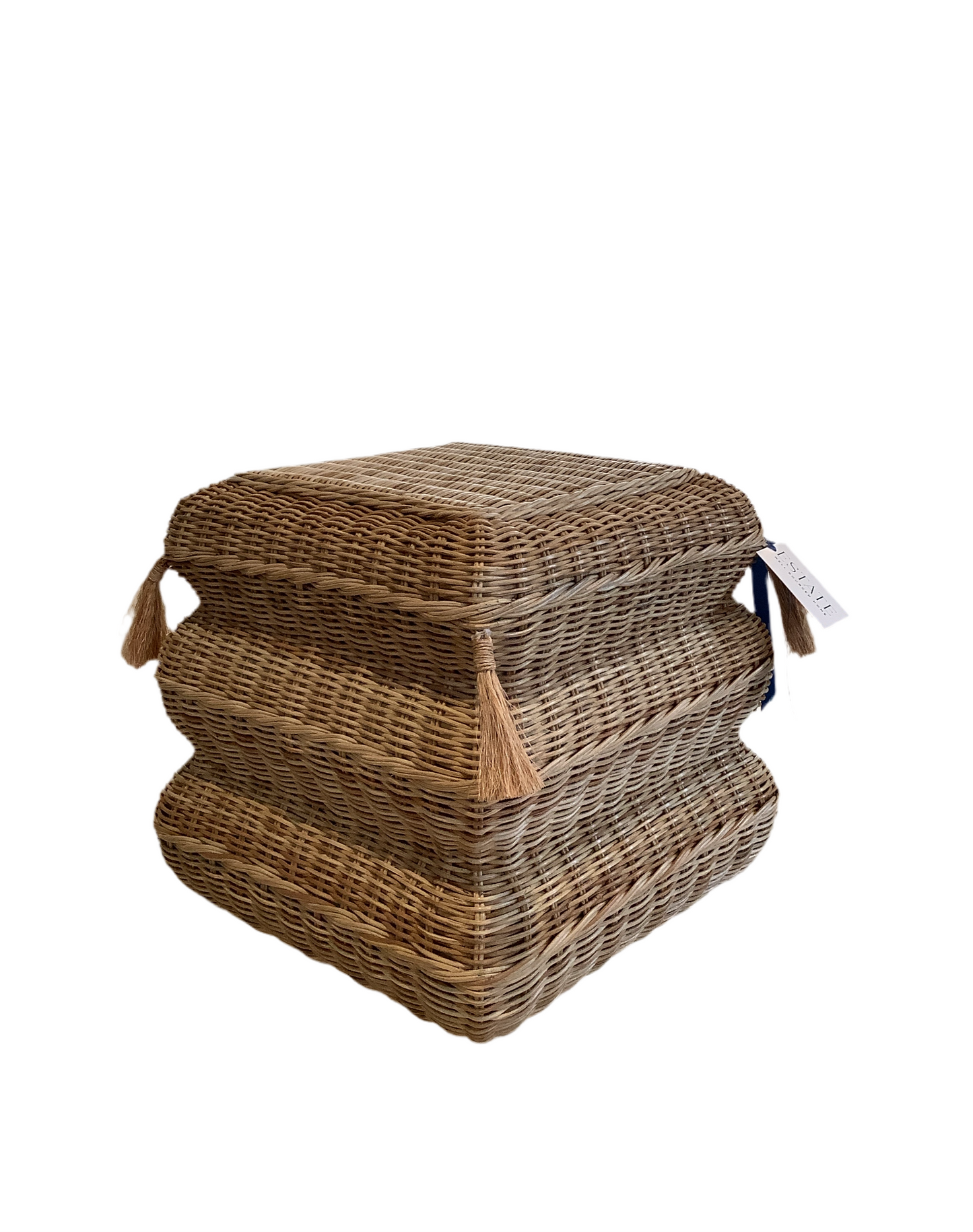 Stool - Tassel Rattan Natural