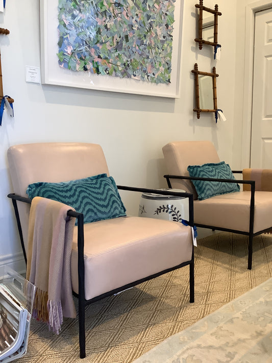 Arm Chair - Blush Leather