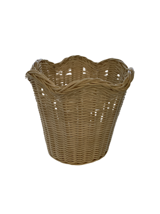 Basket - Wavy Wicker Plant Large