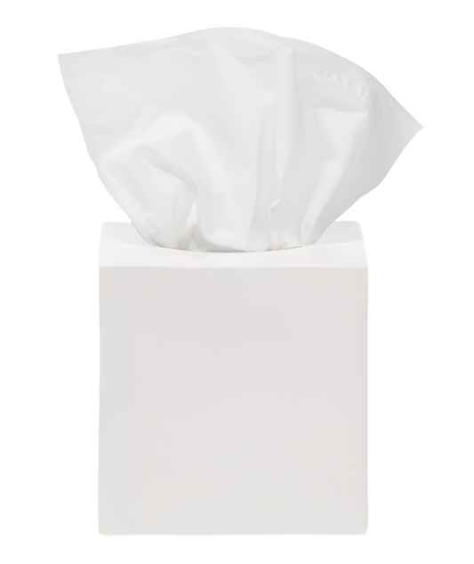 Tissue Holder - White Ceramic