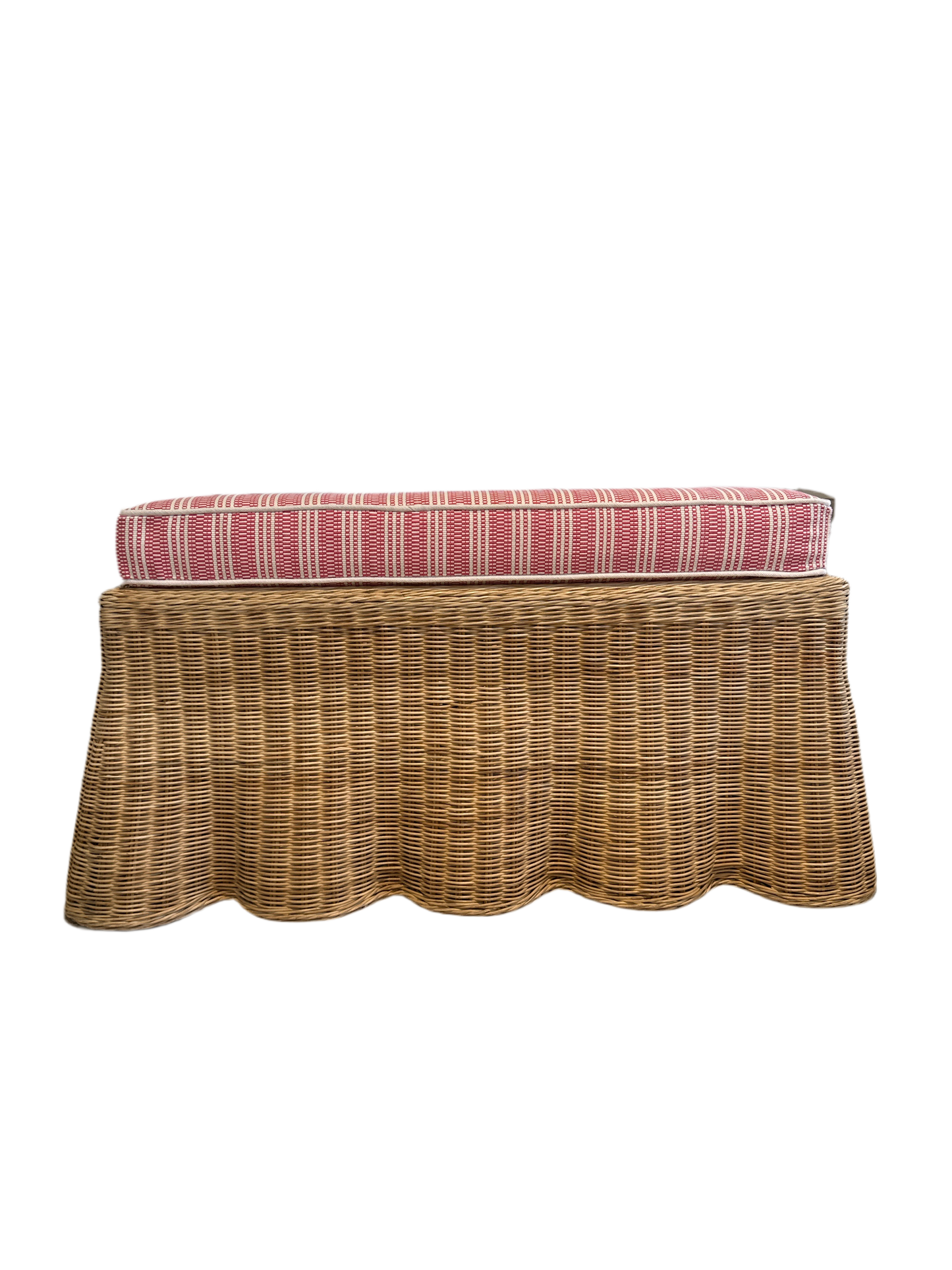 Bench - Scallop Base with Upholstered Cushion