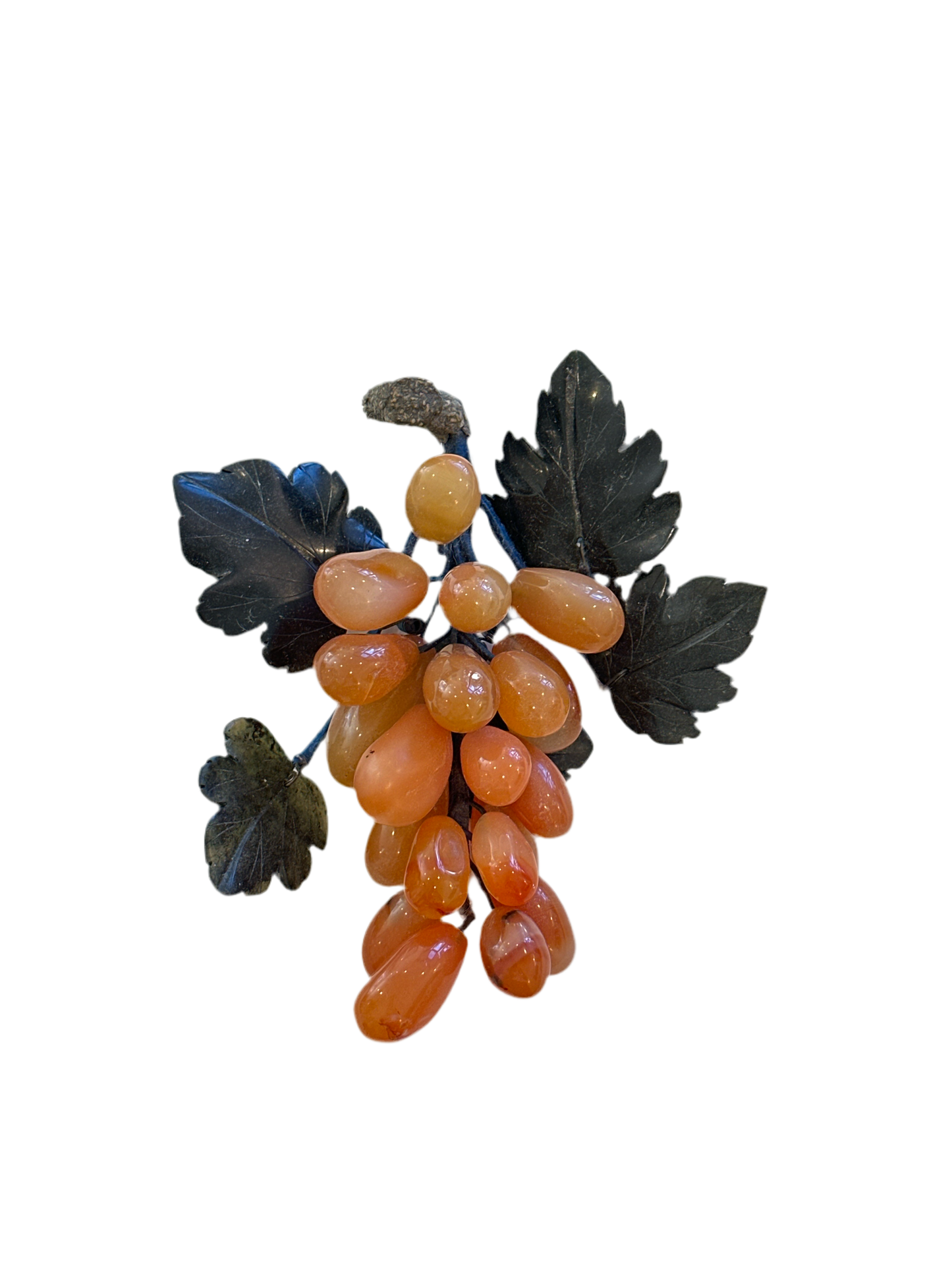 Vintage Grapes - Red Grape Cluster and Leaves (Medium)