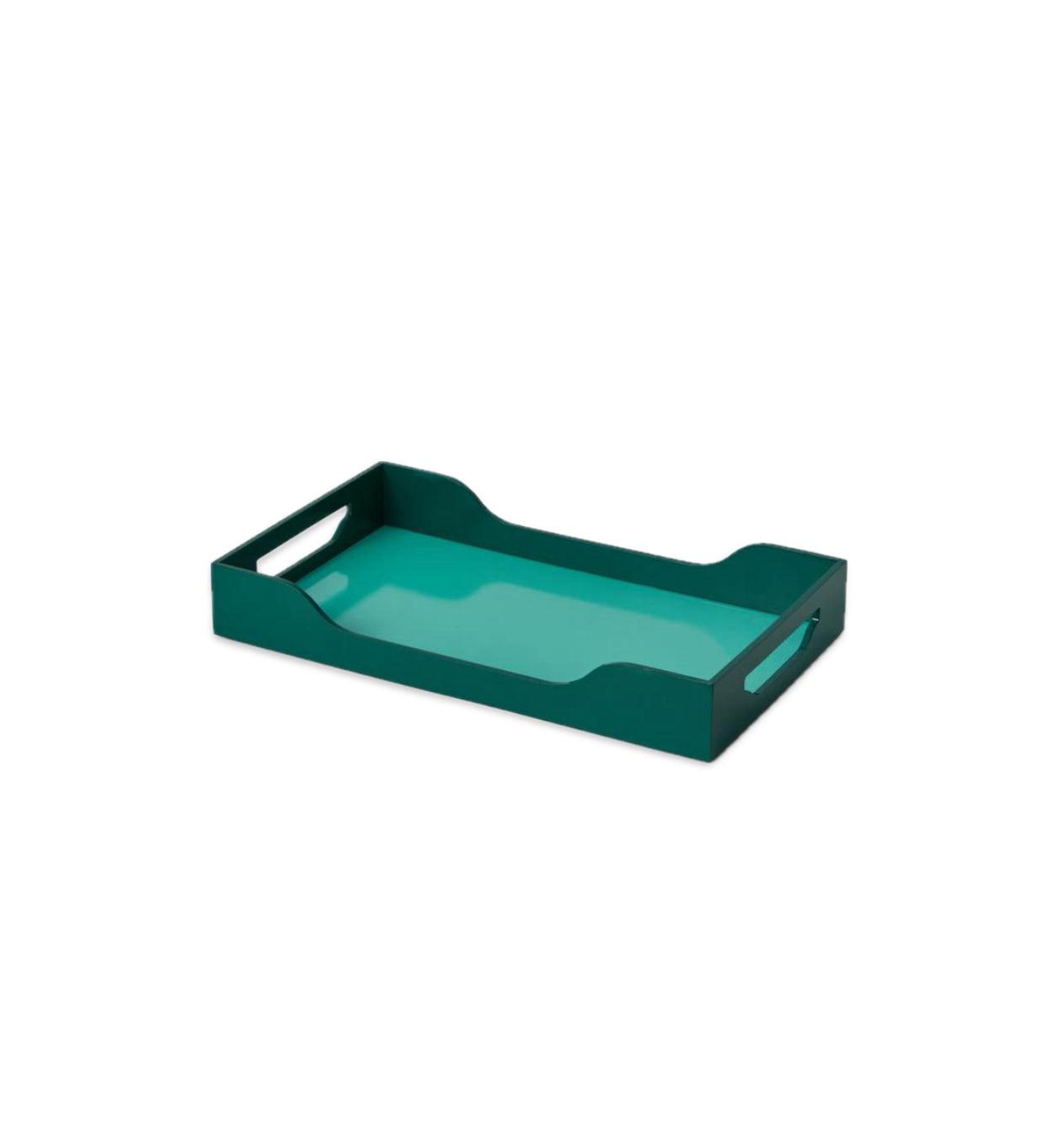 Tray - Lacquered Turquoise/Green L