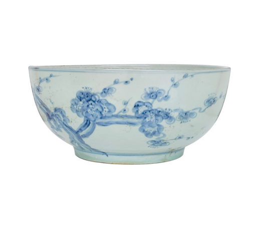 Blue and White Cherry Blossom Bowl