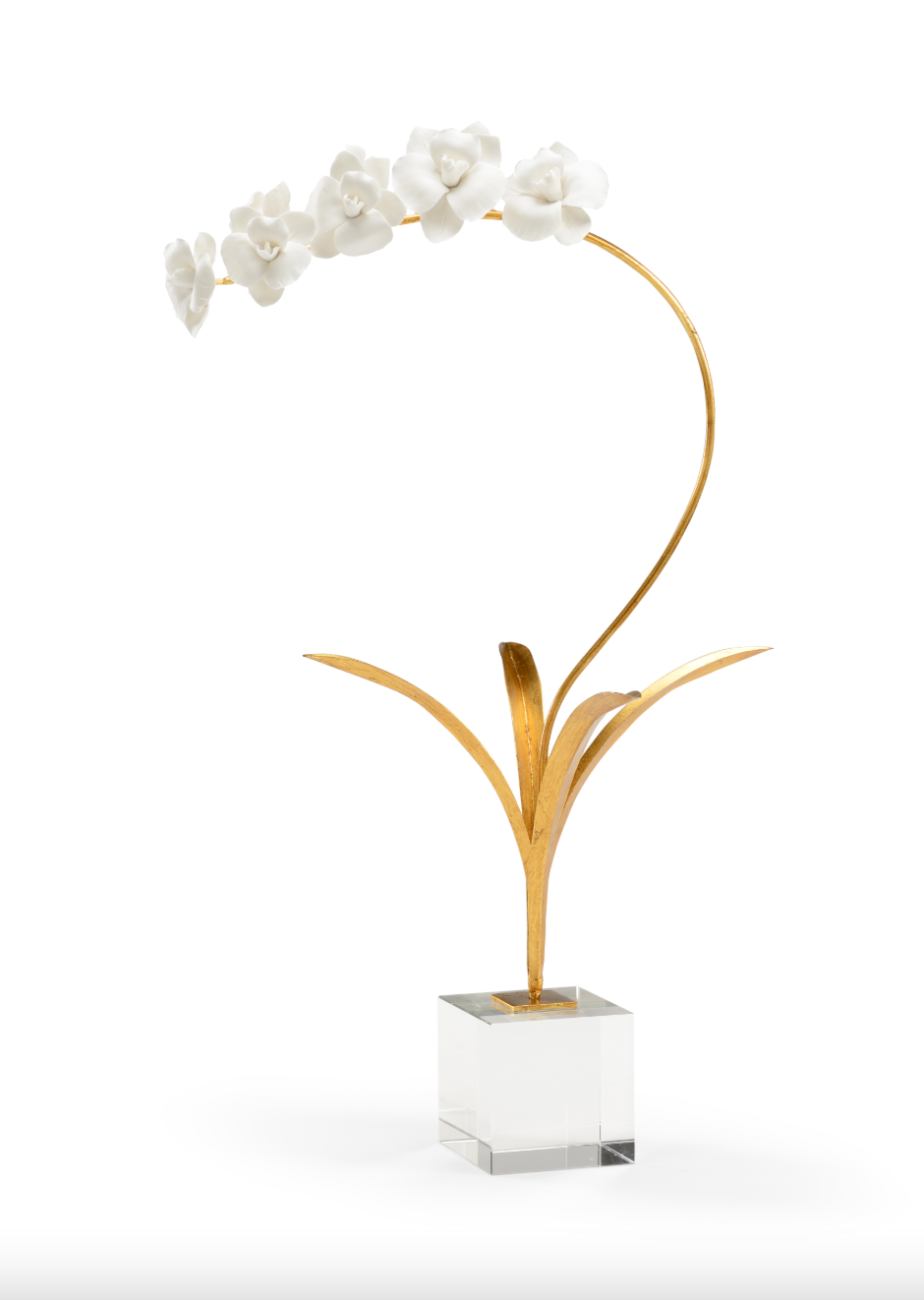 Porcelain Orchid in Stand