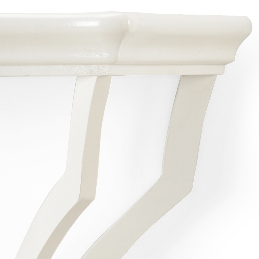 White Wood Bracket Shelf