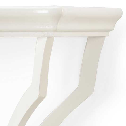 White Wood Bracket Shelf