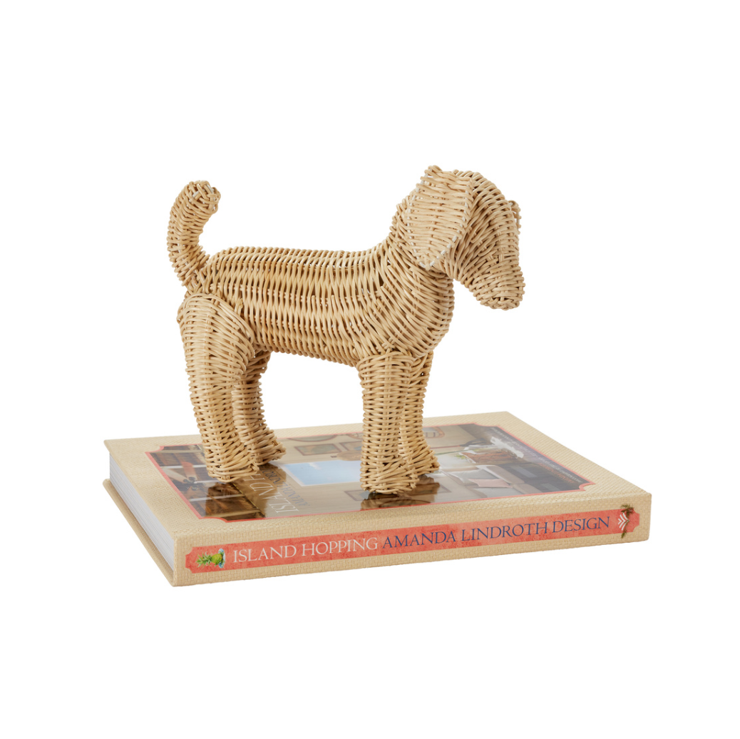 Little Potcake Wicker Dog