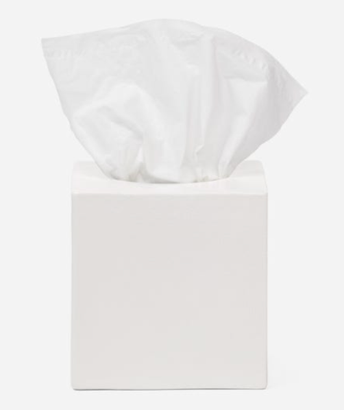 White Ceramic Tissue Box