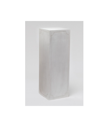 Table - White Concrete Tall Pedestal Indoor/Outdoor