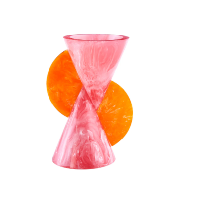 Vase - Pink and Orange Cone