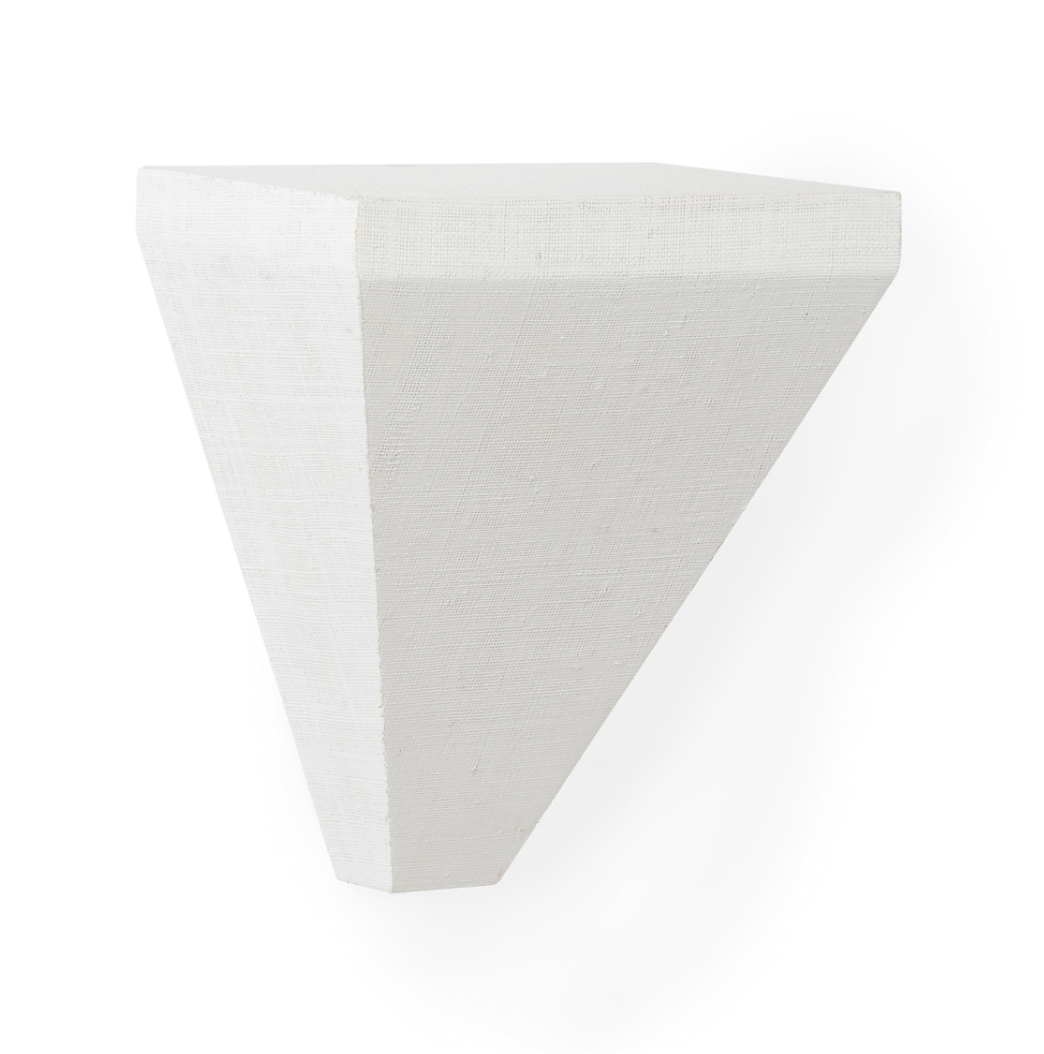 White Raffia Wall Bracket