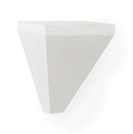 White Raffia Wall Bracket