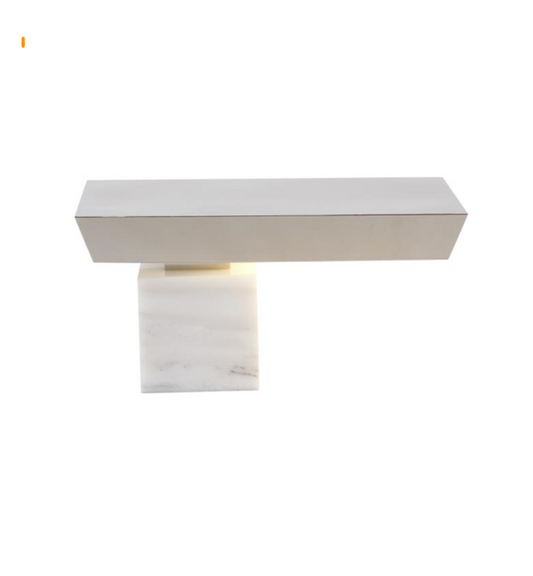 Table Lamp - Modern Marble and Chrome Lamp