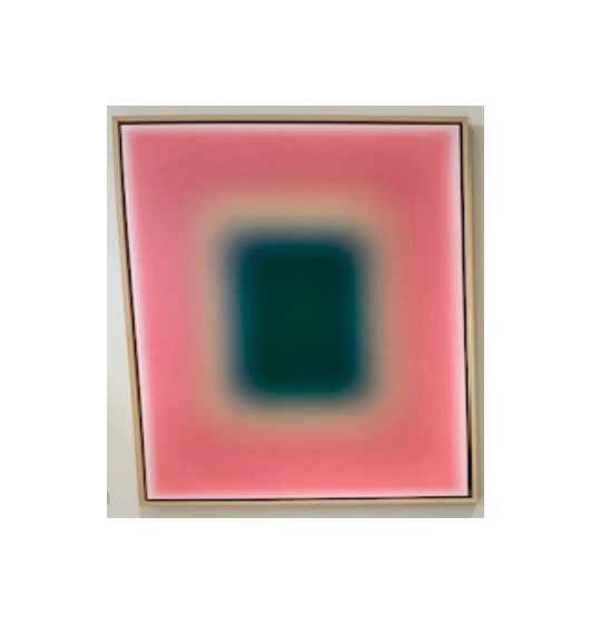 Giclee - "Blur Pink", Framed in Wood