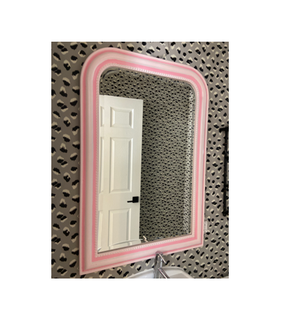 Mirror - Pink with Striping Louis Philippe