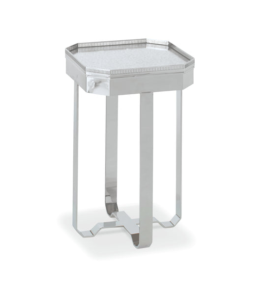 Accent Table - Polished Nickel Octagon Tray