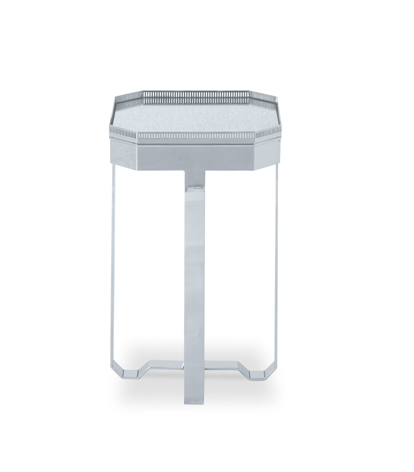Accent Table - Polished Nickel Octagon Tray