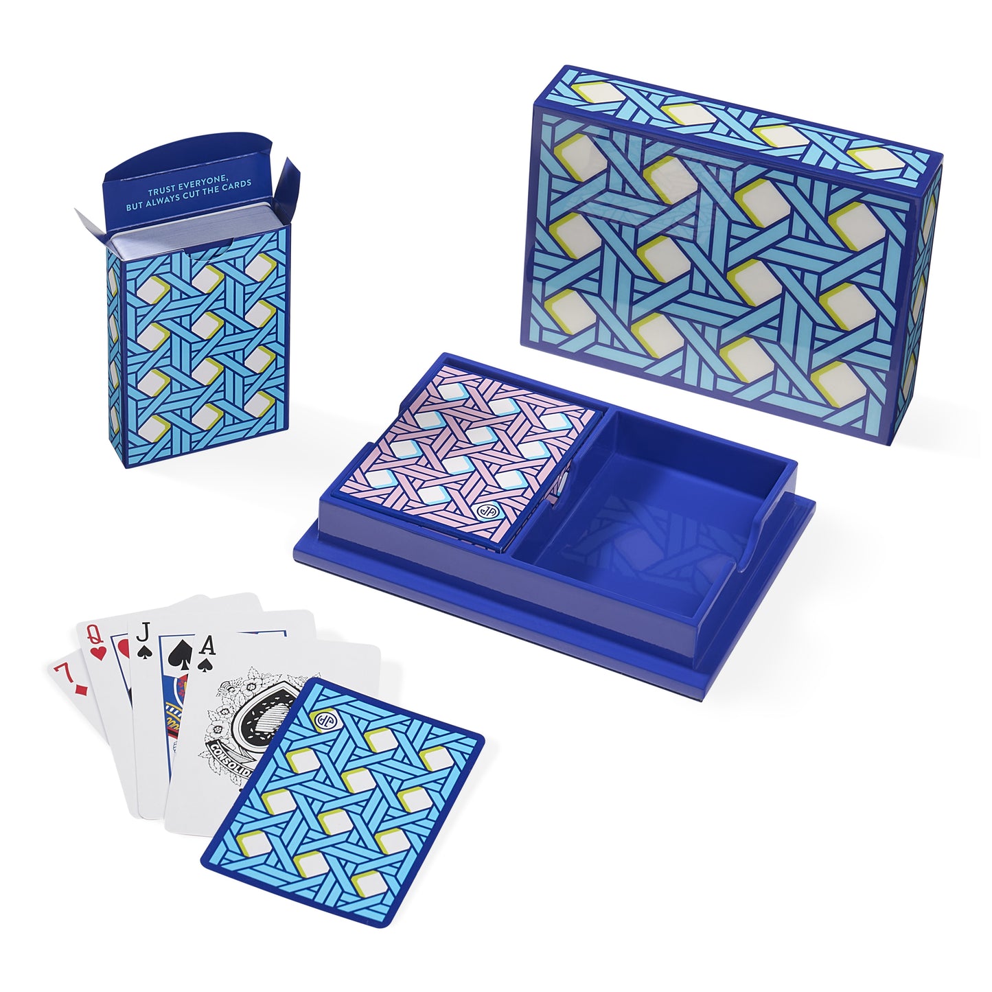 Card Set - Basketweave Lacquer Box