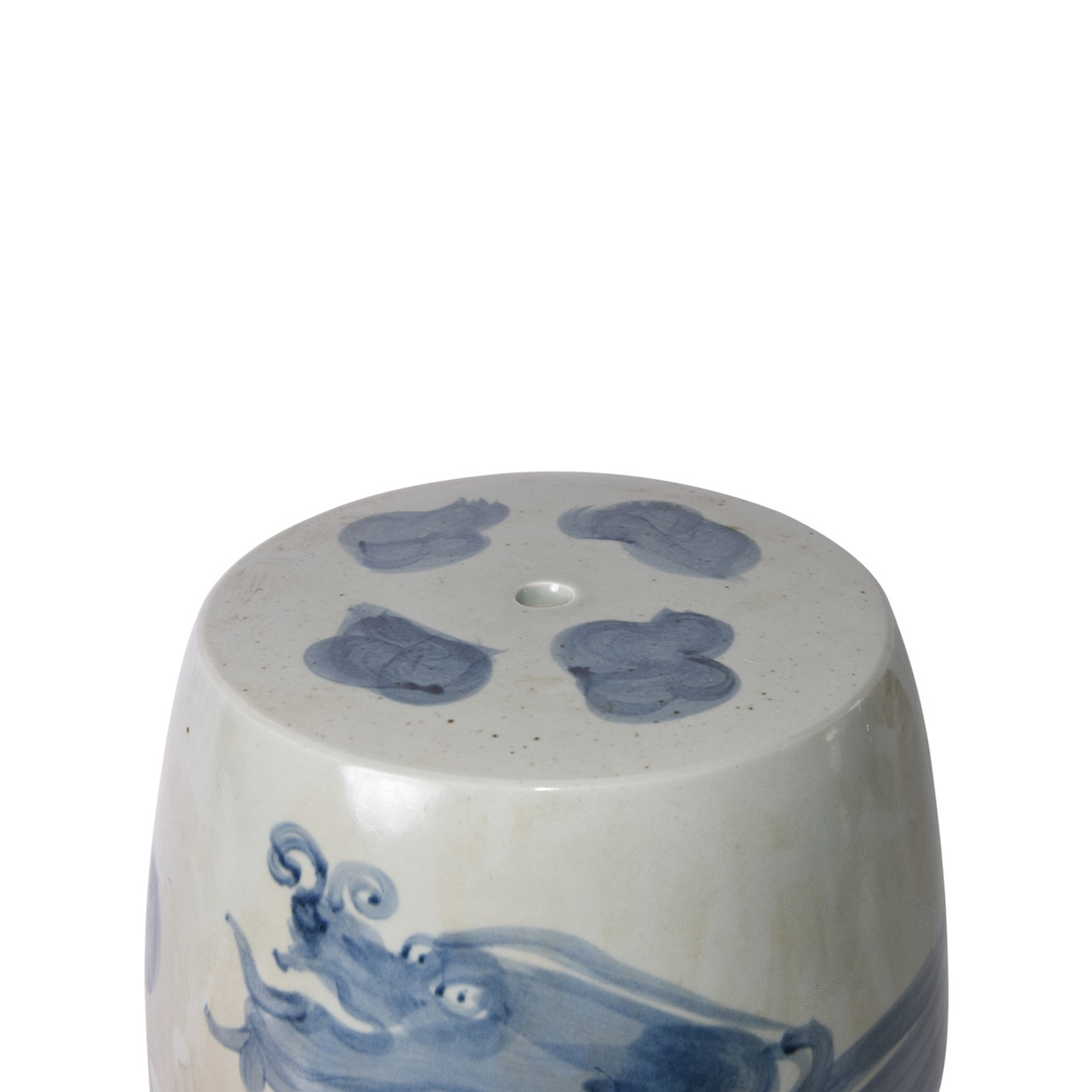 Stool - Blue and White Dragon