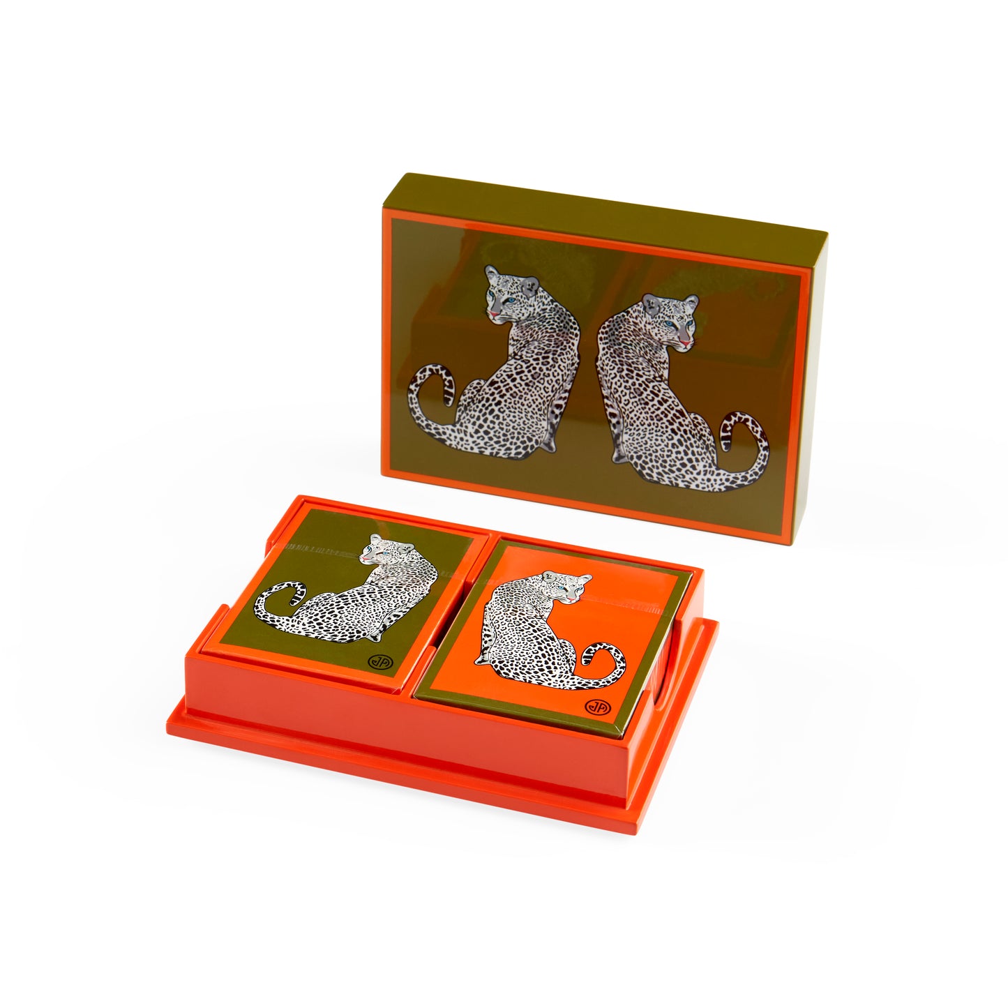 Card Set - Leopard Lacquer Box