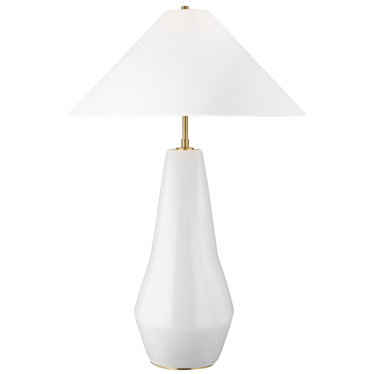 Contour Tall White Table Lamp