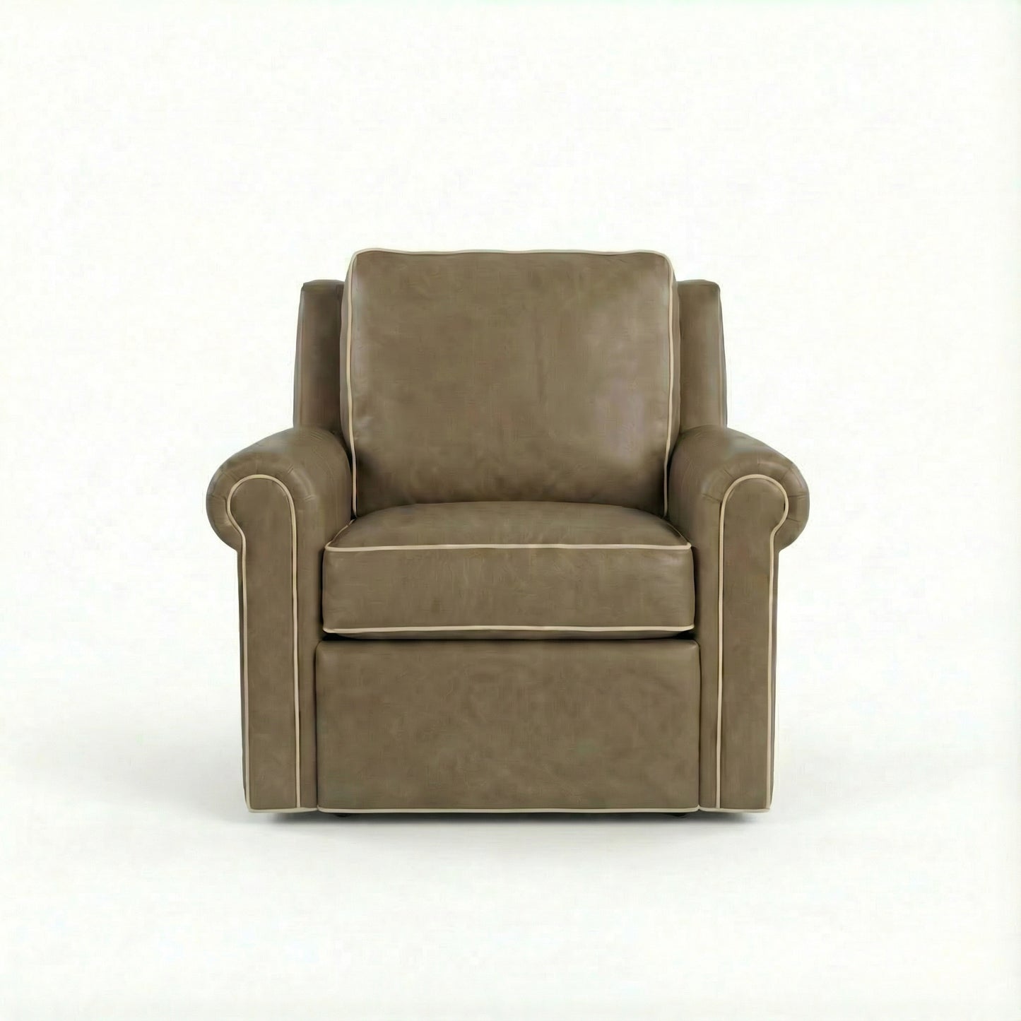 Leather Recliner with Contrast Welt