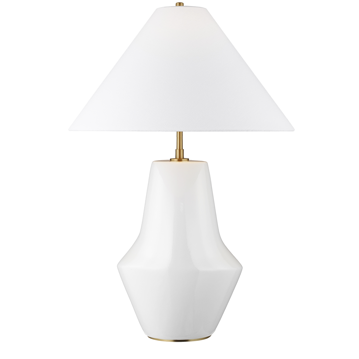 Contour Short White Table Lamp