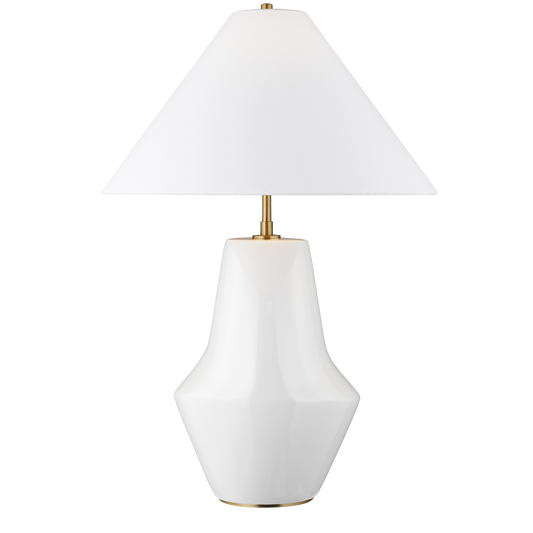 Contour Short White Table Lamp